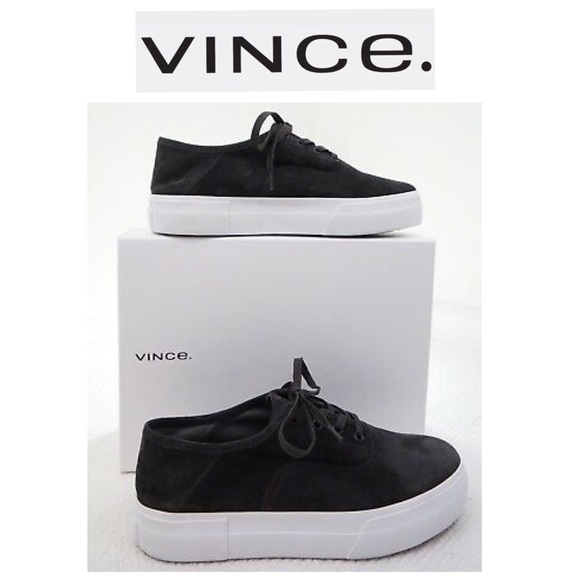 Grey VINCE Copley Suede Platform Sneaker - Picture 3 of 4